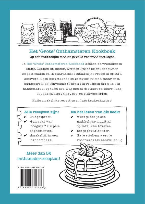 Achterkant van Het 'Grote' Onthamsteren Kookboek