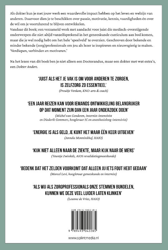 Achterkant van Drs. Dokter Anders