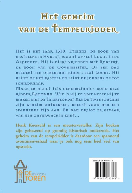 Achterkant van Het geheim van de tempelridder