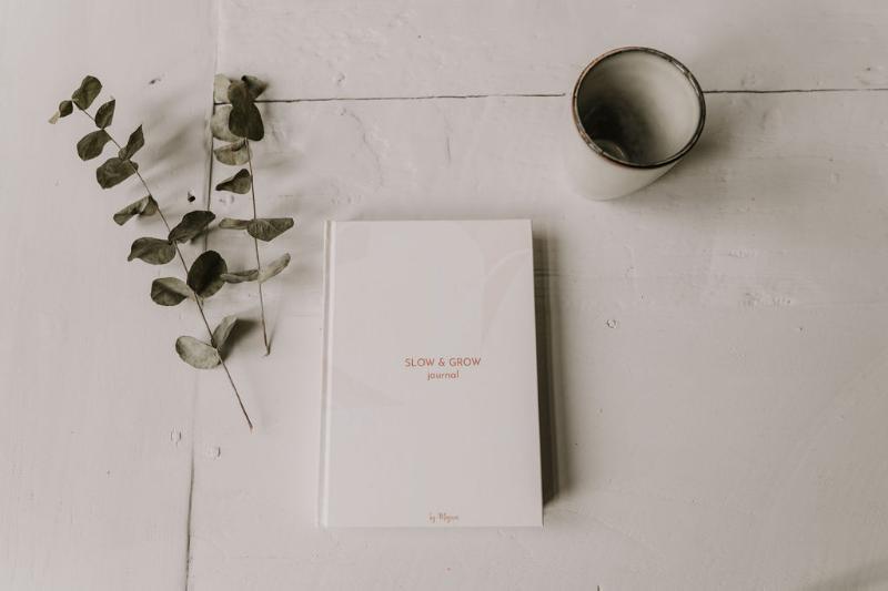 Achterkant van Slow & Grow Journal