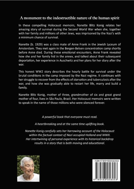 Achterkant van Holocaust Memoirs of a Bergen-Belsen Survivor
