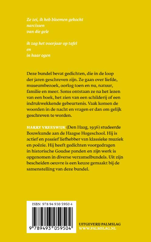 Achterkant van Ze zei, ik heb bloemen gekocht