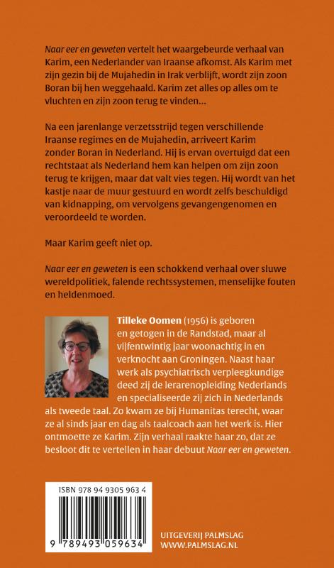 Achterkant van Naar eer en geweten