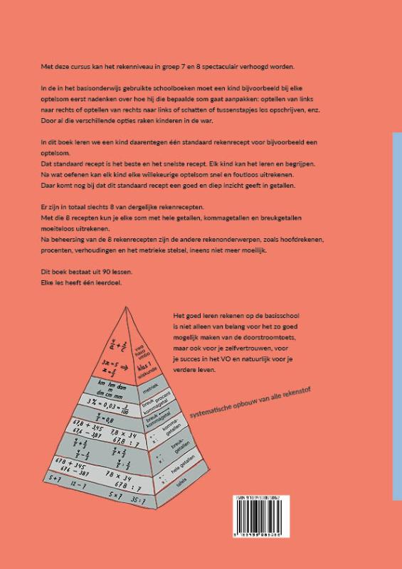 Achterkant van Foutloos leren rekenen in groep 7 en 8