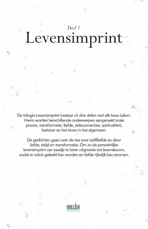 Achterkant van Hoe meer ik dicht, hoe meer ik open & Alles wat ik voel, is wat ik bedoel