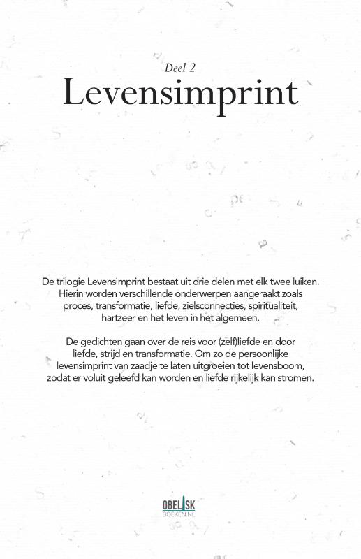 Achterkant van Territorium der liefde & Toen ik mij vond, vond ik jou