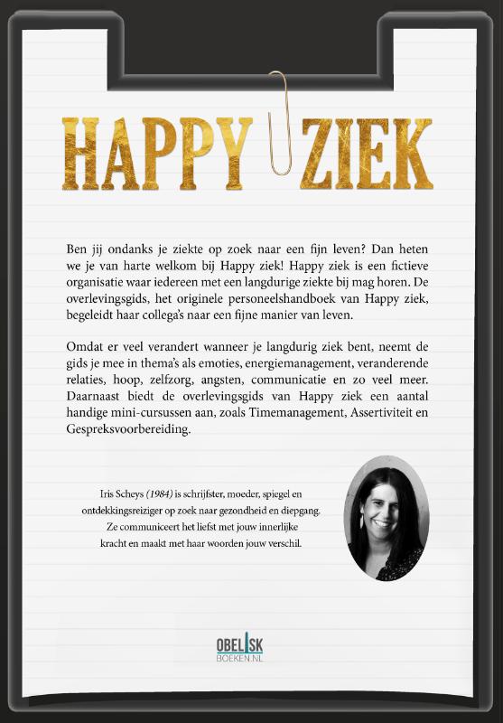 Achterkant van Happy Ziek