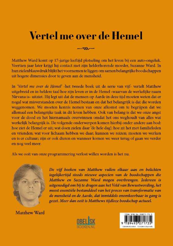 Achterkant van Vertel me over de Hemel