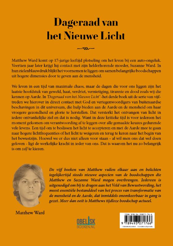 Achterkant van Dageraad van het Nieuwe Licht