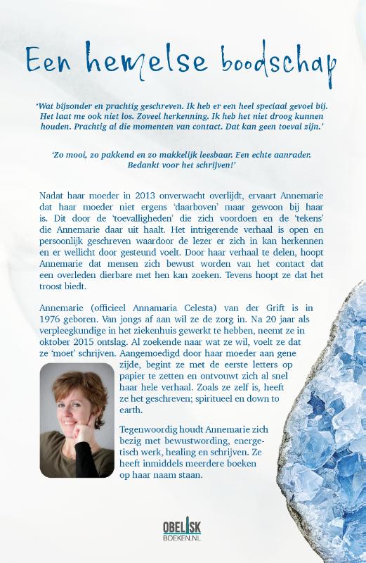Achterkant van Een Hemelse Boodschap