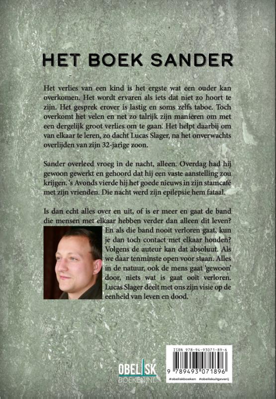 Achterkant van Het boek Sander