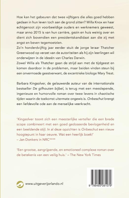 Achterkant van Onbeschut