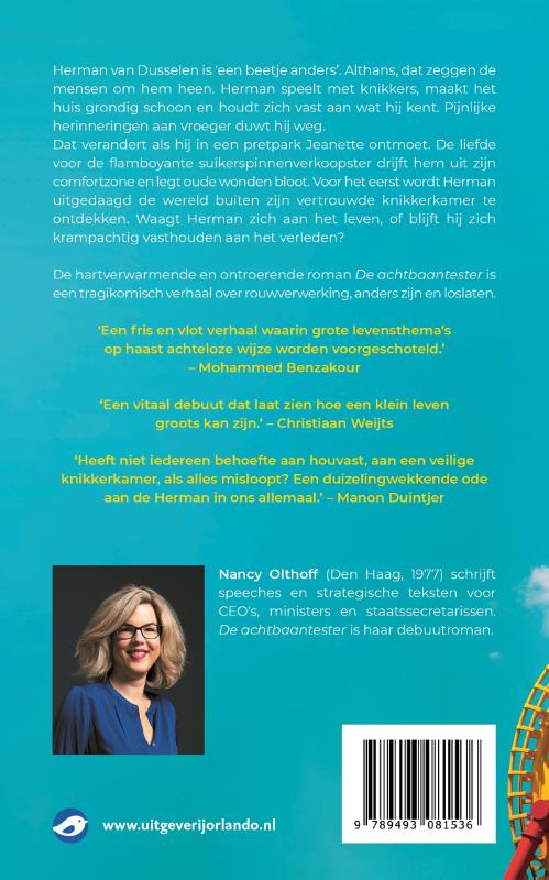 Achterkant van De achtbaantester