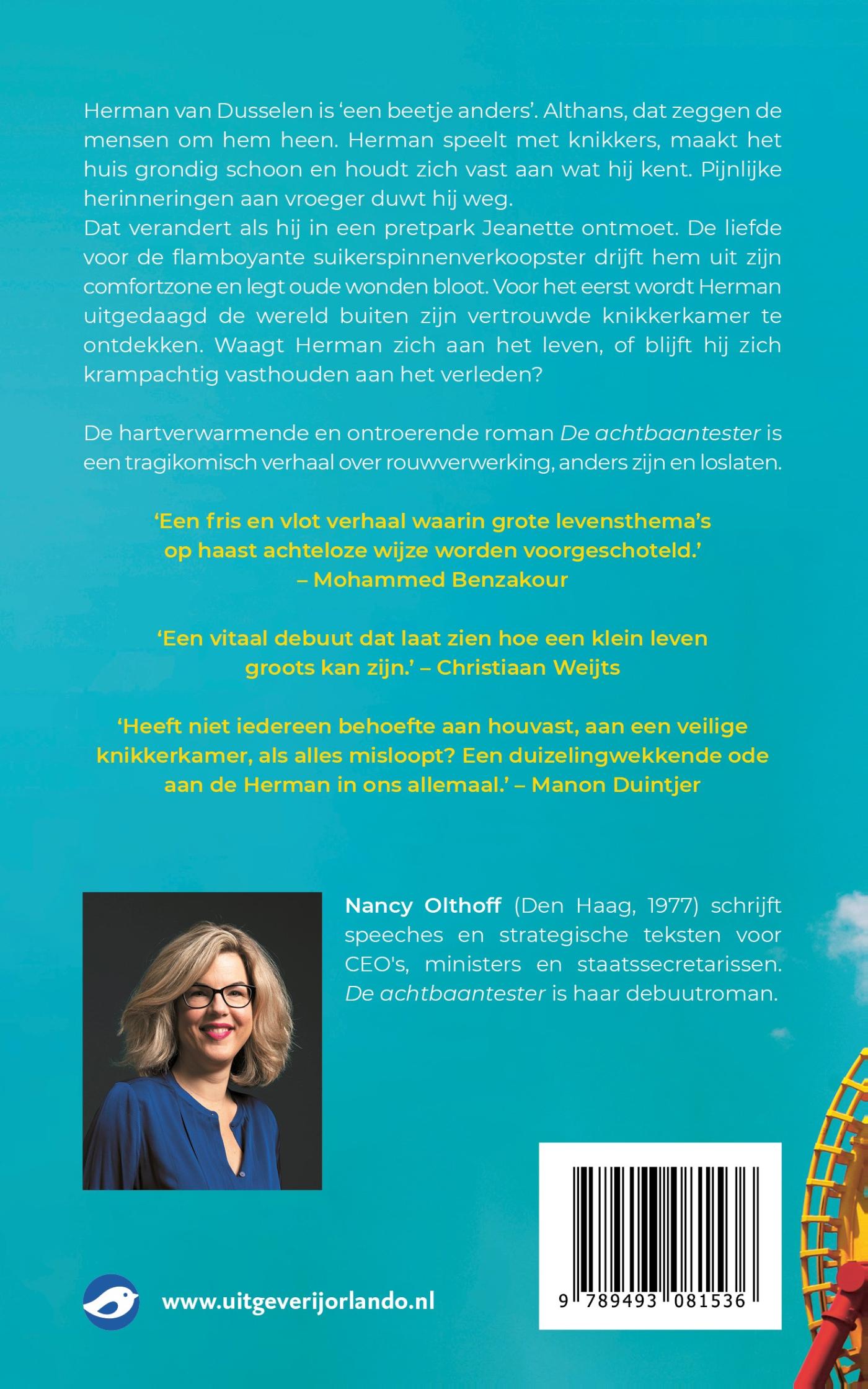 Achterkant van De achtbaantester