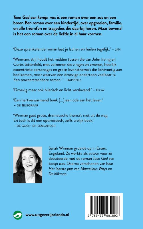 Achterkant van Toen god een konijn was