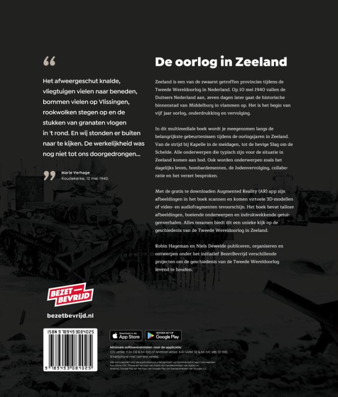 Achterkant van DE OORLOG IN ZEELAND - STANDAARDEDITIE
