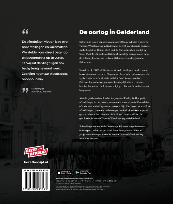 Achterkant van DE OORLOG IN GELDERLAND - STANDAARDEDITIE