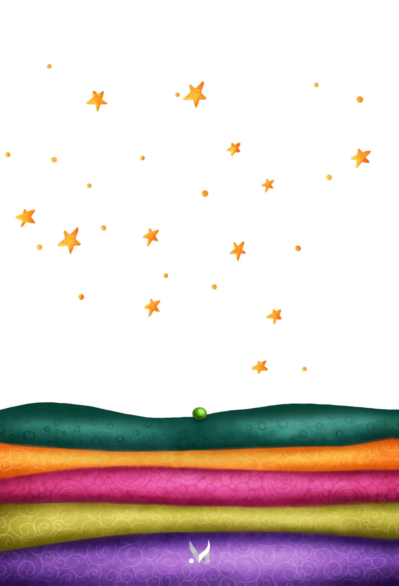 Achterkant van The Princess and the Pea