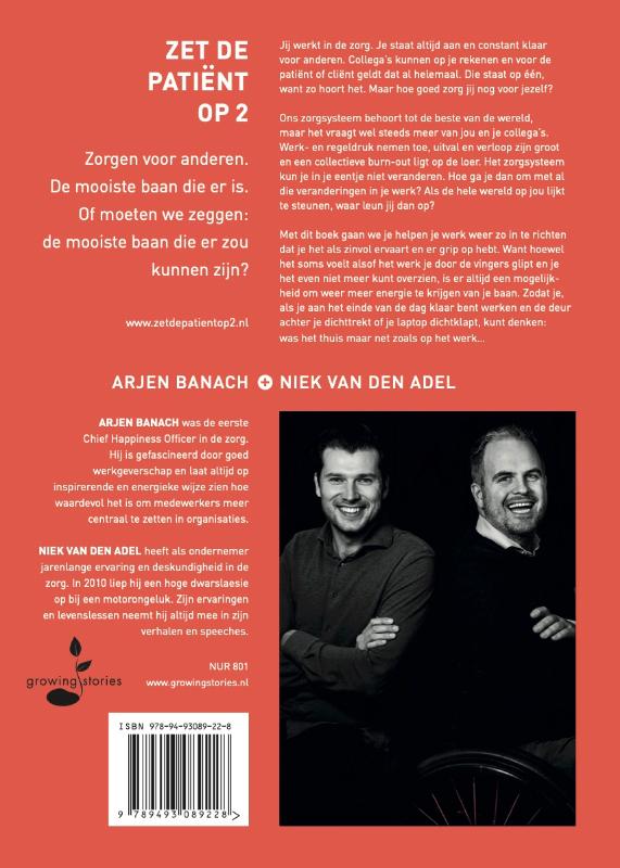 Achterkant van Zet de patiënt op 2