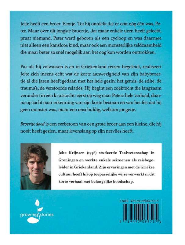 Achterkant van Broertje dood