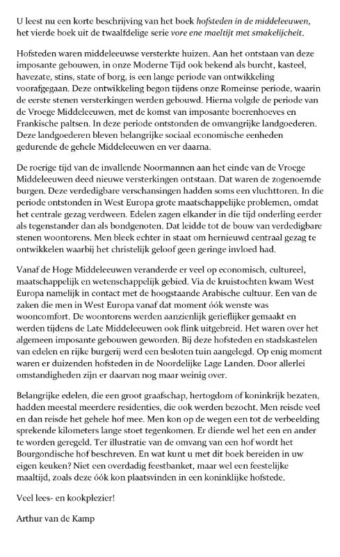 Achterkant van hofsteden in de middeleeuwen