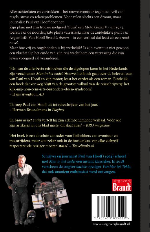 Achterkant van Man in het zadel