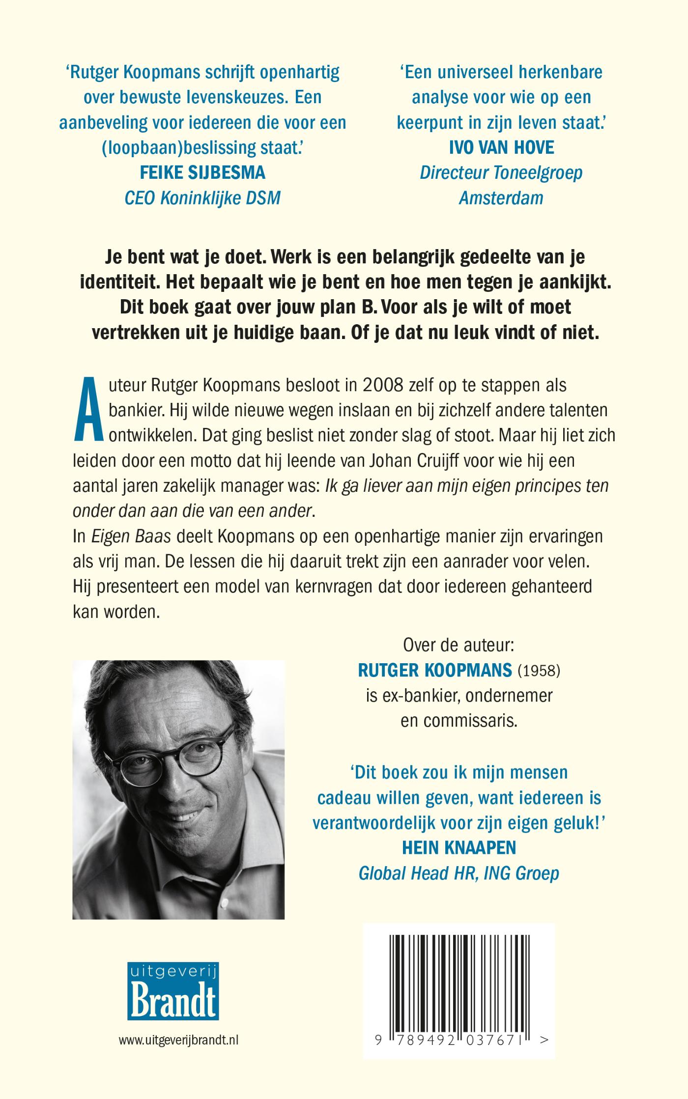 Achterkant van Eigen baas