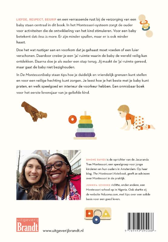 Achterkant van De montessori-baby
