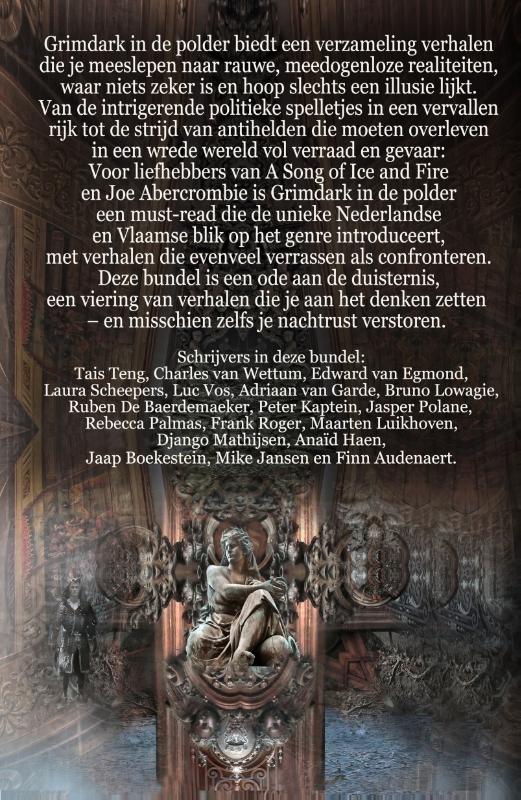 Achterkant van Grimdark in de polder
