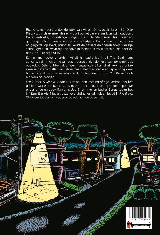 Achterkant van Punk rock & mobile homes