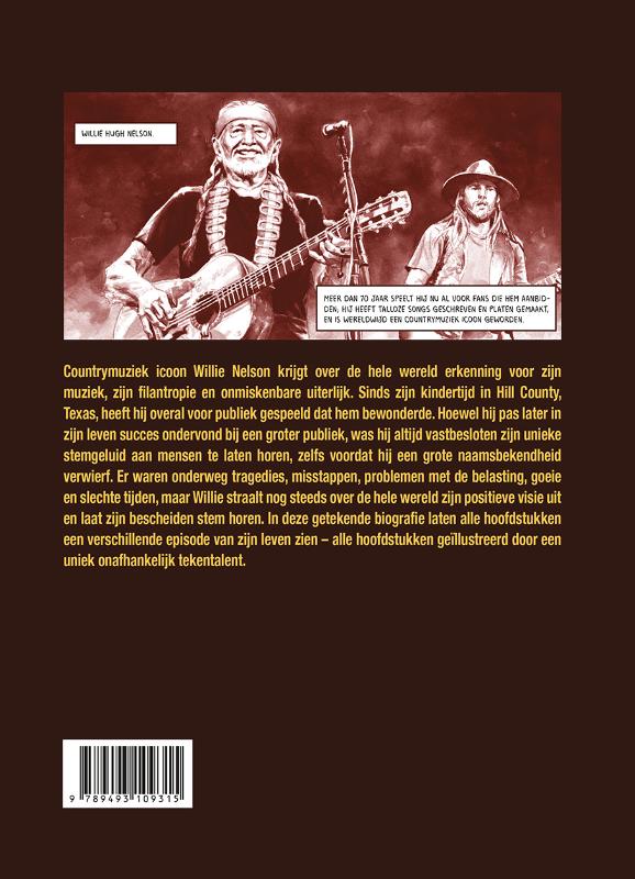 Achterkant van Willie Nelson