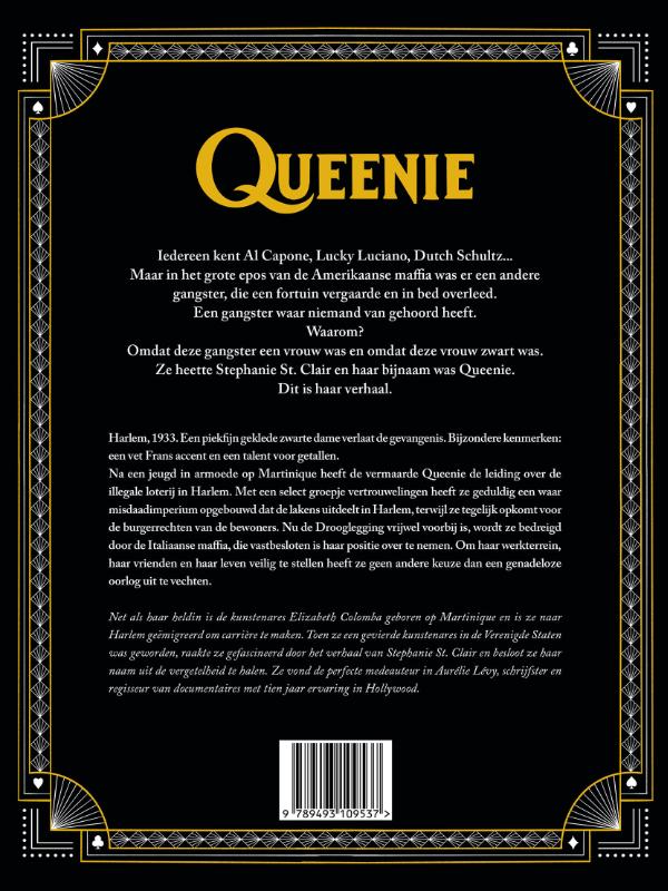 Achterkant van Queenie