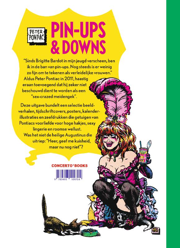 Achterkant van Pin-Ups & Downs