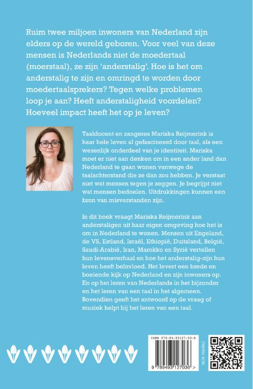 Achterkant van Niet je moerstaal. Anderstaligen in Nederland