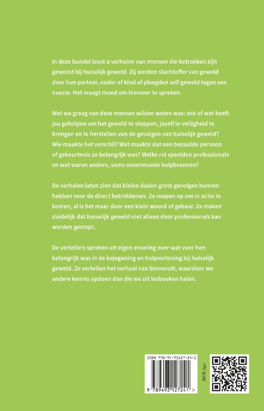 Achterkant van Durf te spreken