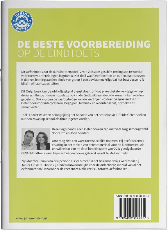 Achterkant van Oefenboek