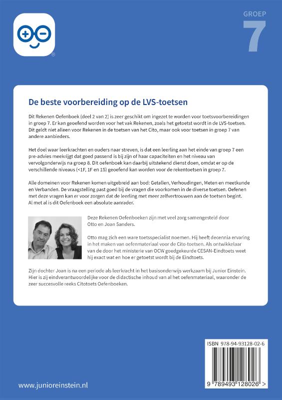 Achterkant van 2 groep 7