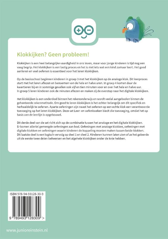 Achterkant van Klokkijken Analoog en Digitaal gemengd