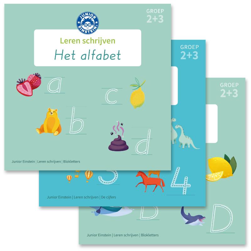 Achterkant van Leren schrijven - Blokschrift compleet - Groep 2 en 3