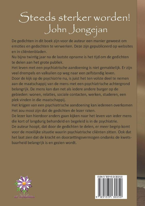 Achterkant van Steeds sterker worden