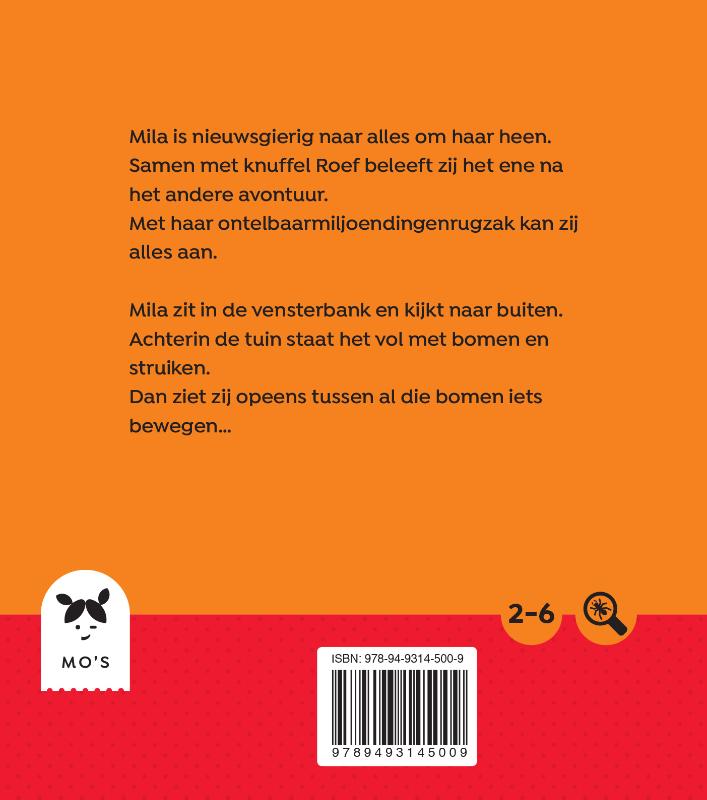 Achterkant van Mila en de vogels