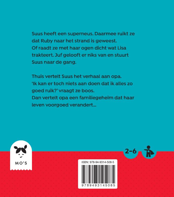 Achterkant van Super Suus in actie