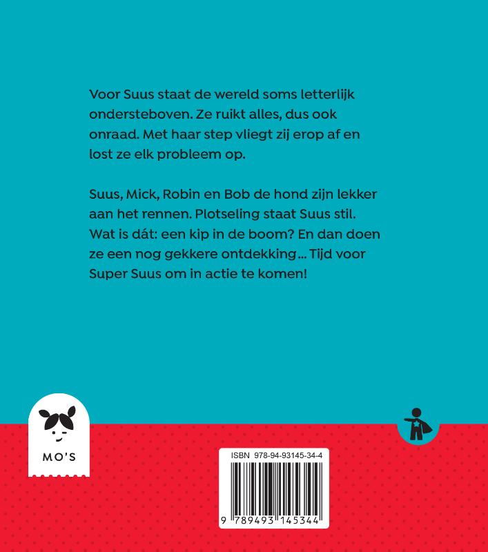 Achterkant van Super Suus redt de dieren