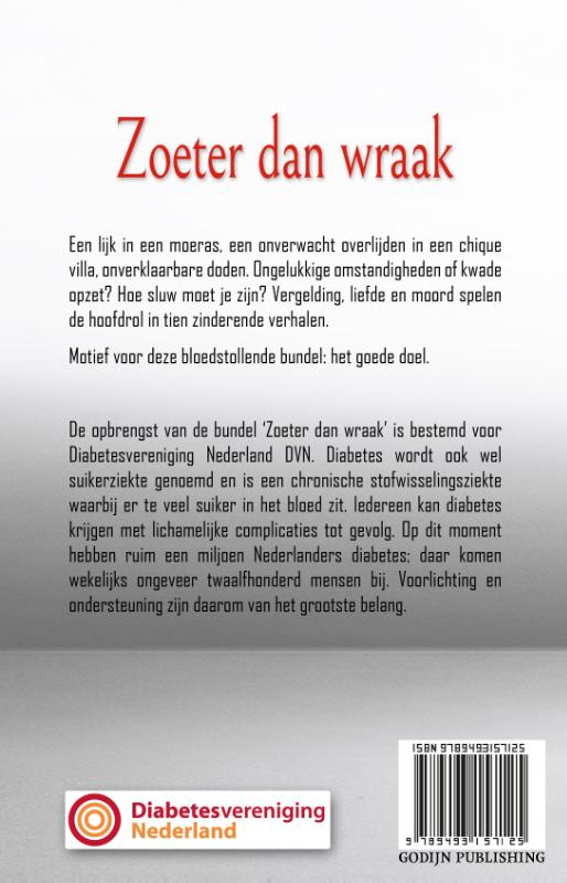 Achterkant van Zoeter dan wraak