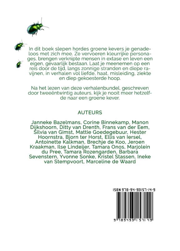 Achterkant van 22 Groene Kevers