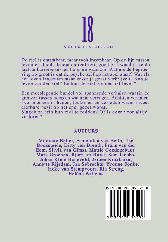 Achterkant van 18 Verloren Zielen