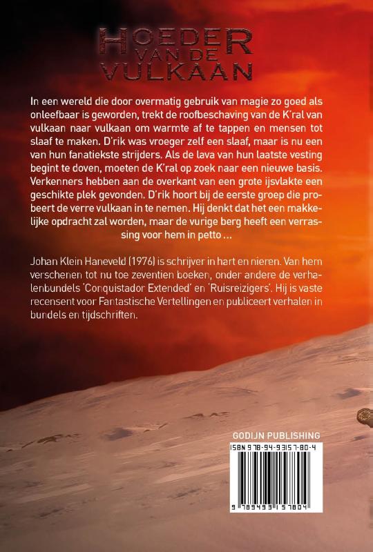 Achterkant van Hoeder van de vulkaan