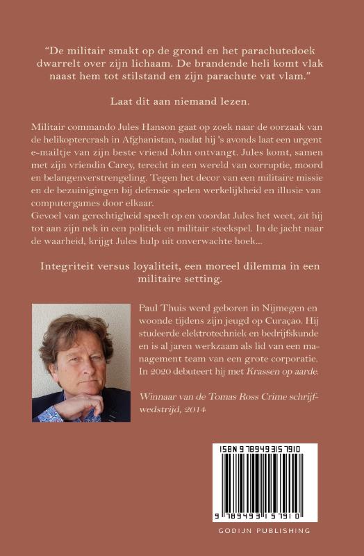 Achterkant van Krassen op aarde