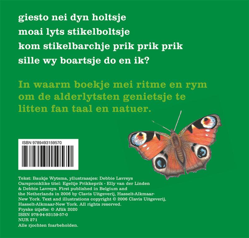 Achterkant van Stikelbarchje prikkeprik