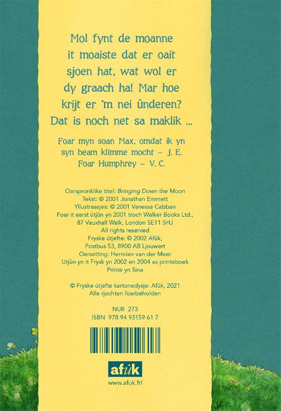 Achterkant van Mol wol de moanne ha